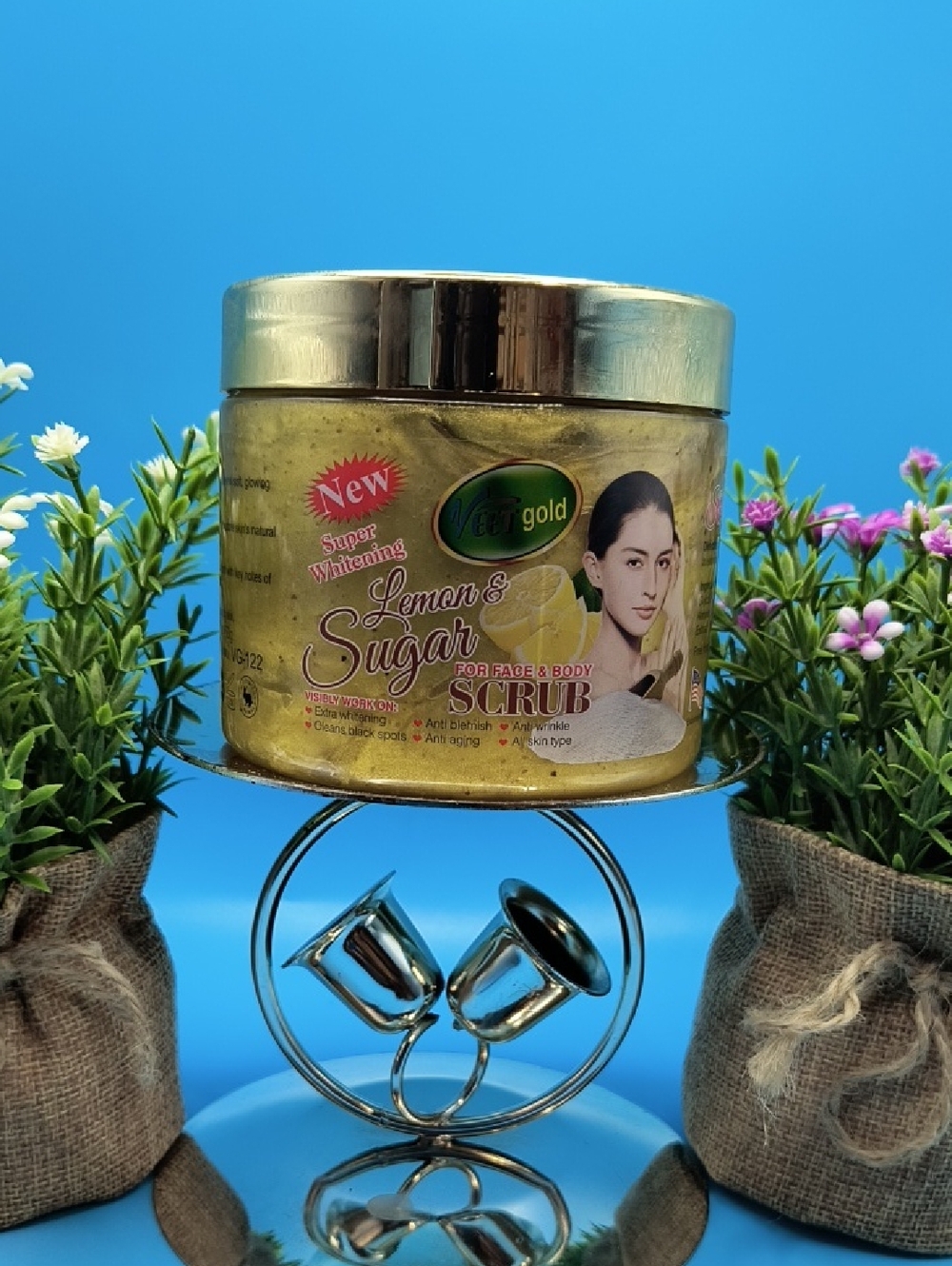 Veet Gold Lemon & Sugar Face & Body Scrub 450g
